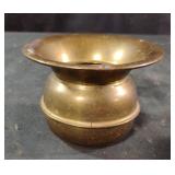 Vintage brass miniature spittoon