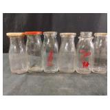 Vintage milk glass bottles