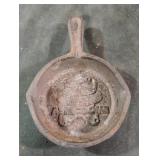 Vintage Astrodome mini cast iron skillet