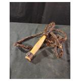 10 ft leather braided whip