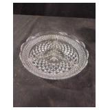 Vintage glass divided dish