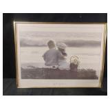 Gail Goodwin "By The Seashore" framed artwork. 24