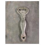 Vintage mermaid cast iron bottle opener