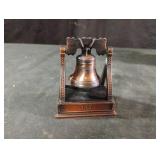 vintage die-cast metal Liberty Bell replica