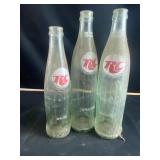 Royal crown 10 and 16 fl oz glass bottles