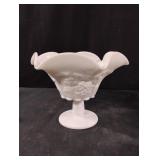 Vintage Westmoreland Milk Glass Paneled Grape 6"