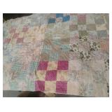 Vintage handmade quilt. Needs repair and has