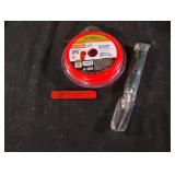 .095" x 50ft weed eater string, utility knife and
