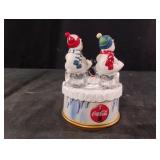 Vintage Coca-Cola music box. Polar Bears and