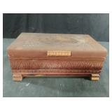 Vintage wooden jewelry box