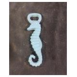 Cast iron seahorse bottle opener
