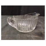 Vintage Anchor-Hocking clear creamer "Queen Mary"