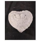 Hermitage Pottery Large Jade Heart Jewelry Box