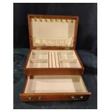 Vintage wooden jewelry box
