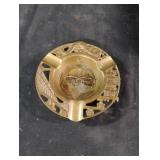 Vintage brass ashtray