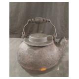 Vintage Wagners 1891 Cast Iron Kettle Original