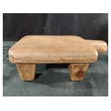Handmade wooden handled and footed board