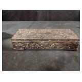 Vintage silver plated jewelry box
