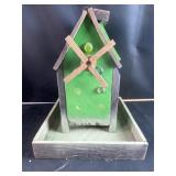 Green bird house