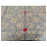 Vintage handmade quilt. Has spots 62 x 76