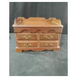 Vintage wood jewelry box