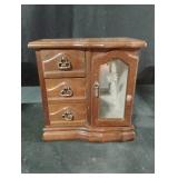 Vintage wood jewelry box