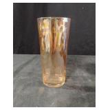 Vintage Peach Lusterware Thumbprint Honeycomb