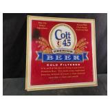 Colt 45 Premium Beer metal sign 18 x 18