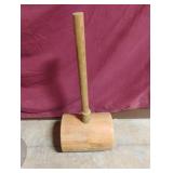 Large wooden mallet