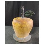 Cast iron apple door stop
