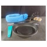 Neck massager, plastic eggs, ice scraper and more