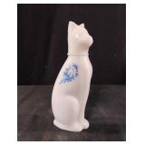 Vintage Avon Ming Cat Milk Glass Perfume Bottle