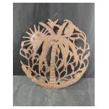 Metal decorative wall decor 22"