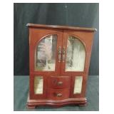 Vintage wood jewelry box