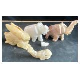 Alabaster Animal figurines