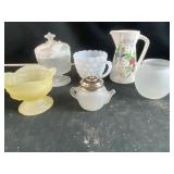 Miscellaneous decor - candle holder, pitcher etc