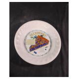 vintage ceramic blueberry pie baking plate from