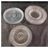 Vintage glass plates