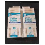 Double Tipped Cotton Swabs. 4-375 ct packs