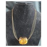 Necklace with Tigers Eye Stone