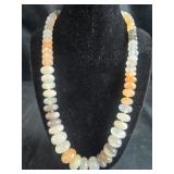Colored Graduated Moonstone Necklace on hand