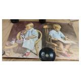 Vintage Art Prints GARY and GRETCHEN Wood Framed