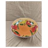 vintage Clay Art "Les Jardins" 17-inch Round