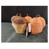 Decorative baskets fall decor. 5 total