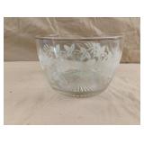 Vintage Ice Bucket Bartlett Collin Bowl Gold Rim