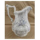 Vintage ceramic pitcher with Eglinton Tournament