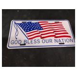 God Bless Our Nation license plate