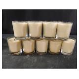 Scented vanilla candles. 9 total