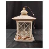 Metal bird feeder