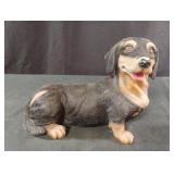 Dachshund dog resin statue